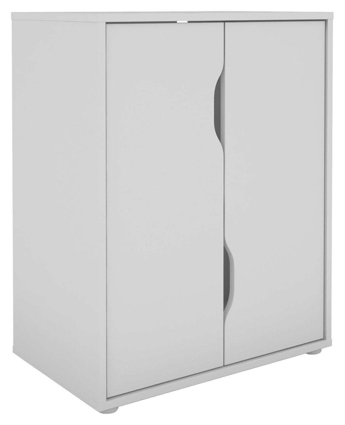 Aktenschrank BELFAST weiß B/H/T: ca. 60x76,5x37 cm BELFAST - weiß (60,00/76,50/37,00cm) - byLIVING