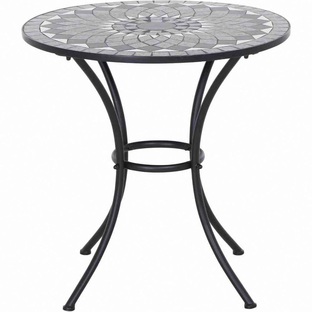 Gardamo Gartentisch COMO schwarz Stahl COMO - schwarz - Gardamo