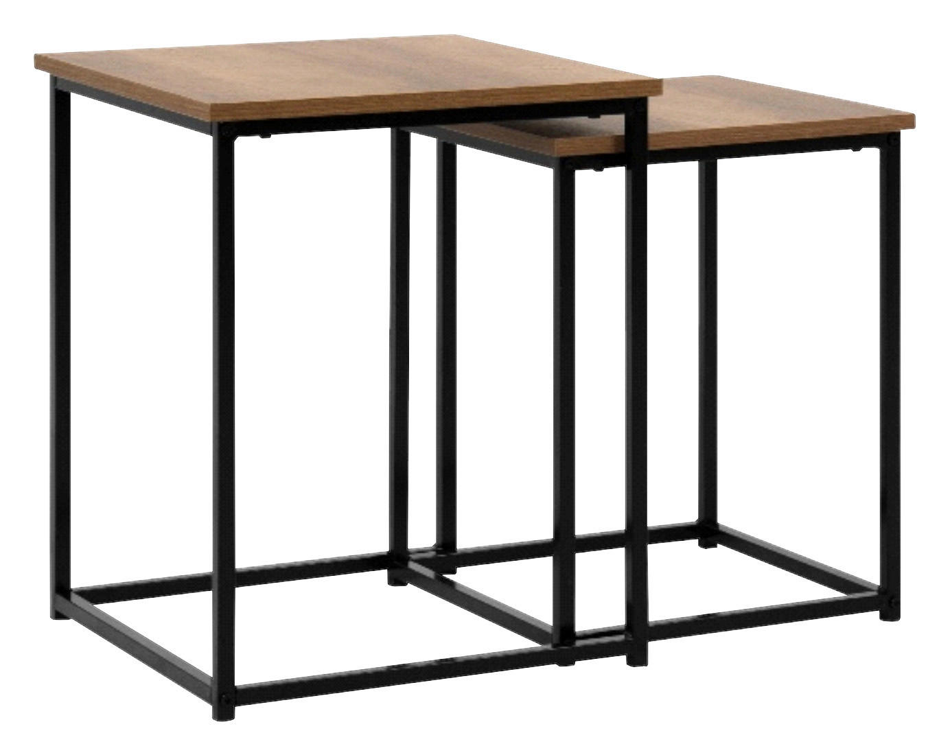 Beistelltisch Trelleborg B/H/T: ca. 40x50x40 cm Trelleborg - Eiche/schwarz (40,00/50,00/40,00cm)
