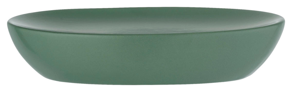 Seifenablage grün Keramik B/H/T: ca. 12x3x8,5 cm Seifenablage_Olinda_Allstar grün - grün (12,00/3,00/8,50cm) - Allstar