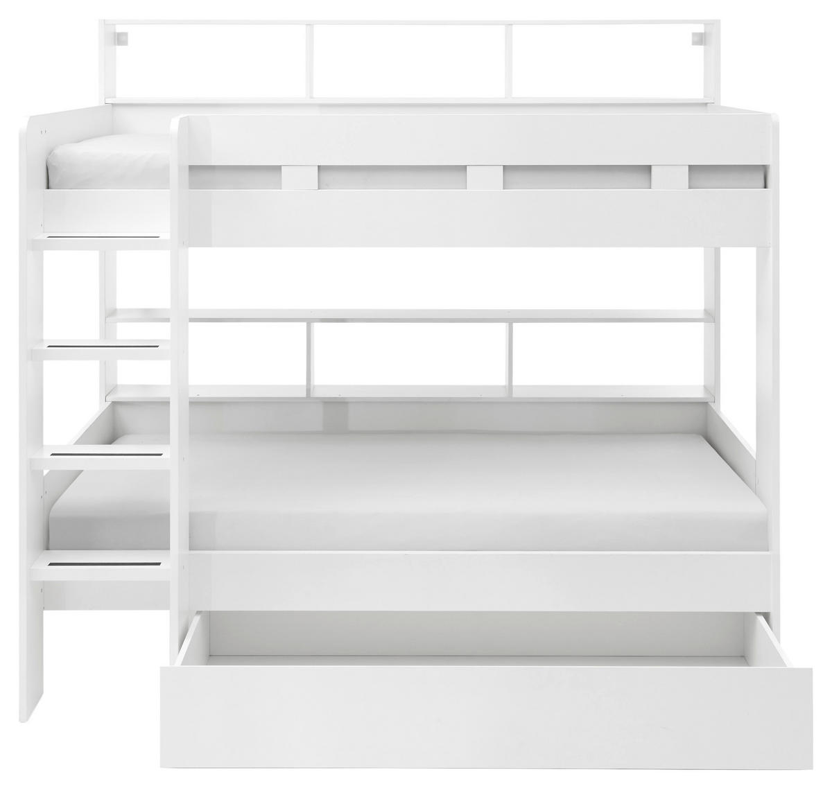 Etagenbett Jusa weiß Liegefläche B/L: ca. 90x200 cm Jusa - weiß (210,00/189,10/129,00cm)