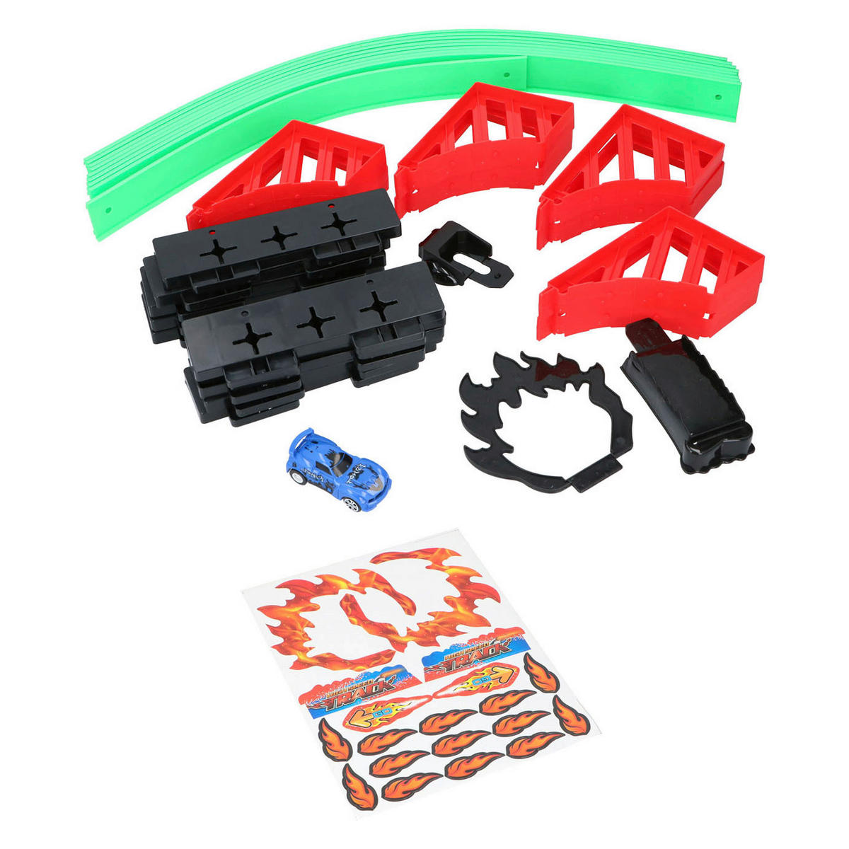 Spielzeugauto bunt Gearbox_Looping-Rennbahn_32tlg. - bunt