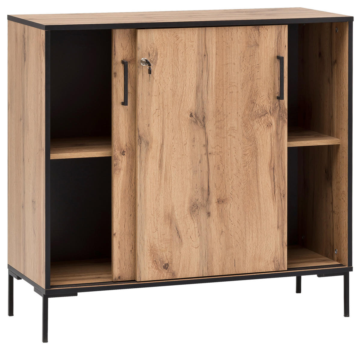 Midischrank Serie 2000 Eiche Landhaus Nachbildung B/H/T: ca. 100,1x96,6x41 cm Serie 2000 - Eiche (100,10/96,60/41,00cm) - Möbelpartner