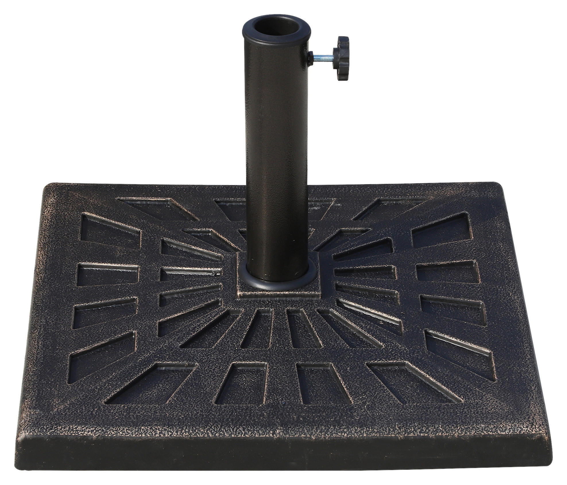 Outsunny Sonnenschirmständer Sonnenschirmständer - bronze (47,00/47,00/32,00cm) - Outsunny