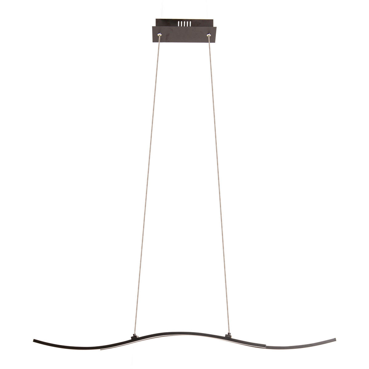 Näve Leuchten Pendelleuchte 7091722 schwarz Kunststoff Metall B/H/T: ca. 8,5x110x96 cm null 2 Brennstellen Onda - schwarz (8,50/110,00/96,00cm) - Näve Leuchten