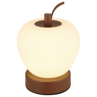 GLOBO LED-Tischleuchte braun Metall Kunststoff H/D: ca. 16,5x12 cm EVALINA - braun (12,00/16,50cm) - GLOBO