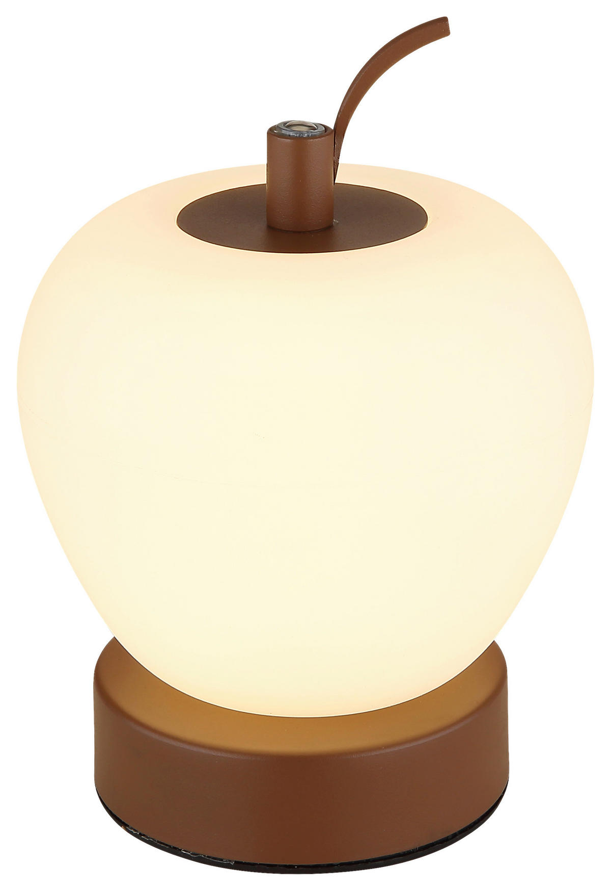 GLOBO LED-Tischleuchte braun Metall Kunststoff H/D: ca. 16,5x12 cm EVALINA - braun (12,00/16,50cm) - GLOBO