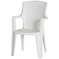 ProGarden Stapelsessel Eden weiß Kunststoff B/H/L: ca. 55x91x46 cm Eden - weiß (46,00/55,00/91,00cm) - ProGarden