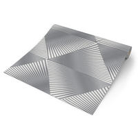 Erismann Vliestapete 3D-Optik grau weiß B/L: ca. 53x1005 cm Vliestapete_10404-10 - weiß/grau (53,00/1005,00cm) - Erismann