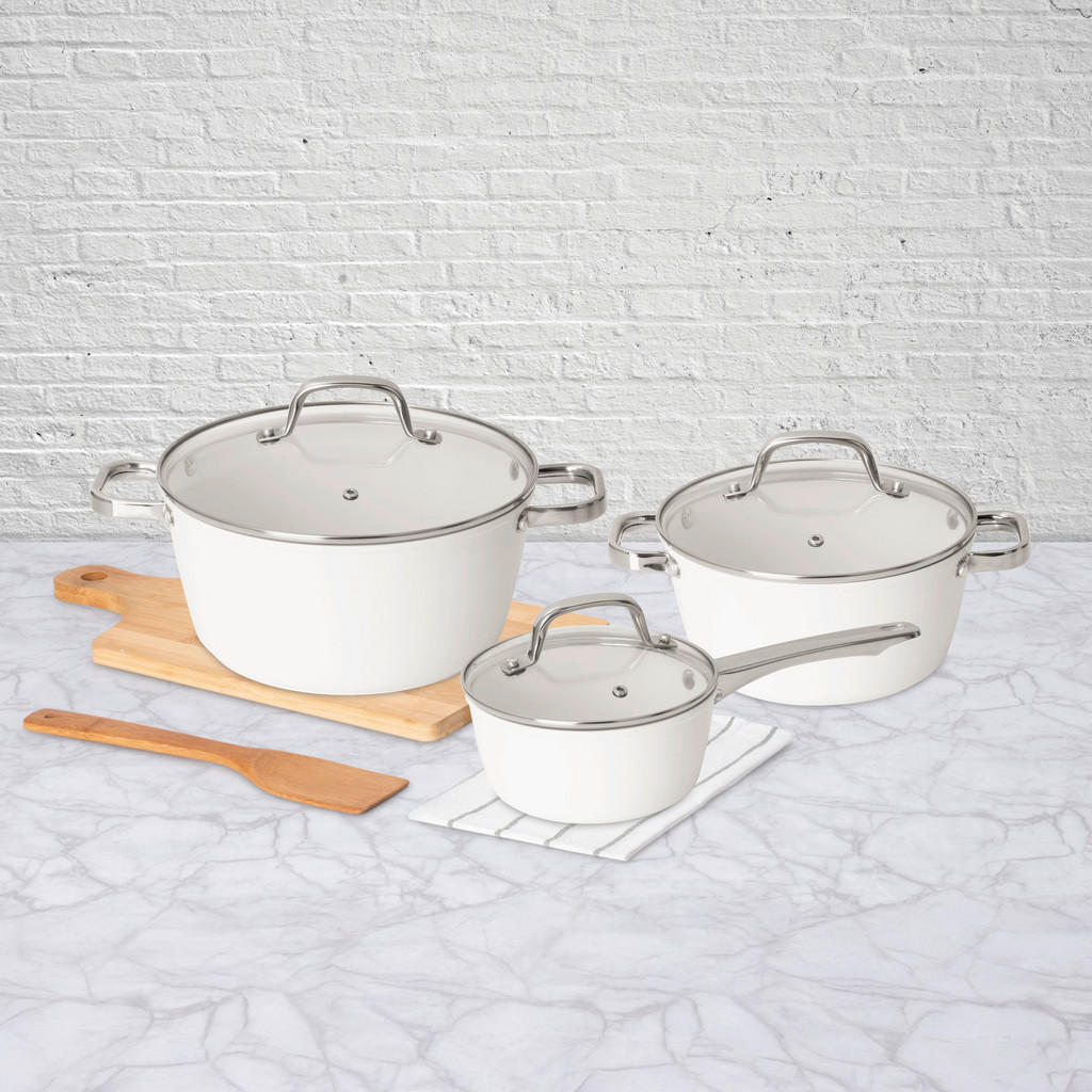 Thumbnail - POCOline Topfset weiß Aluminium 6 tlg.