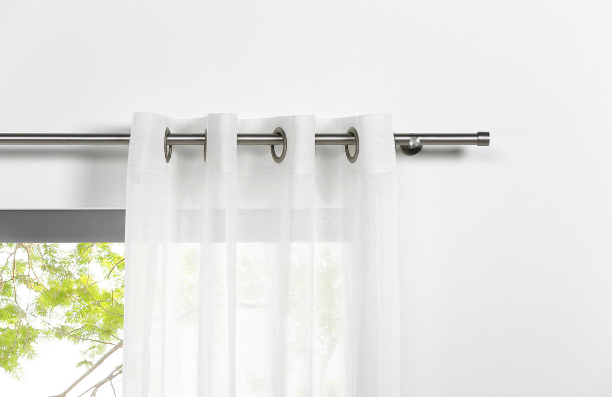 Ösenvorhang 2er Pack Pure weiß B/L: ca. 135x245 cm Pure - weiß (135,00/245,00cm)