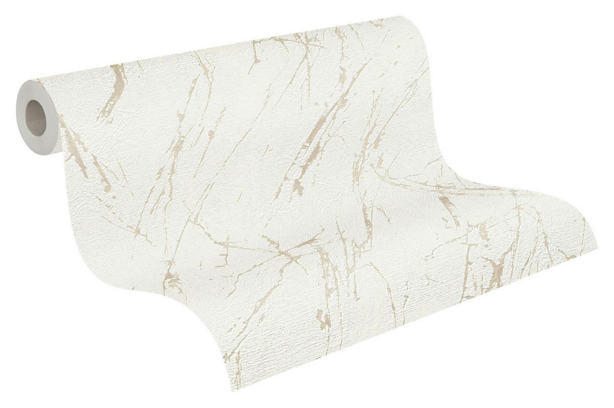 A.S.Creation Vliestapete silber champagner B/H/D: ca. 53x1005x9,8 cm Vliestapete - champagner/silber (9,80/1005,00cm) - A.S.Creation