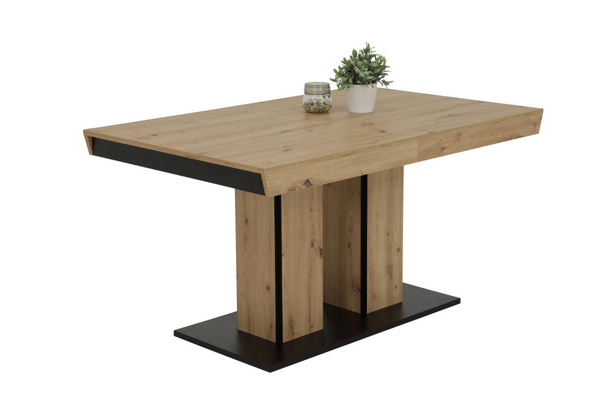 Essgruppe Britta I wilde Beere Eiche Holzwerkstoff B/H/T: ca. 220x76x90 cm Britta I - Eiche/wilde Beere (220,00/76,00/90,00cm) - Hela