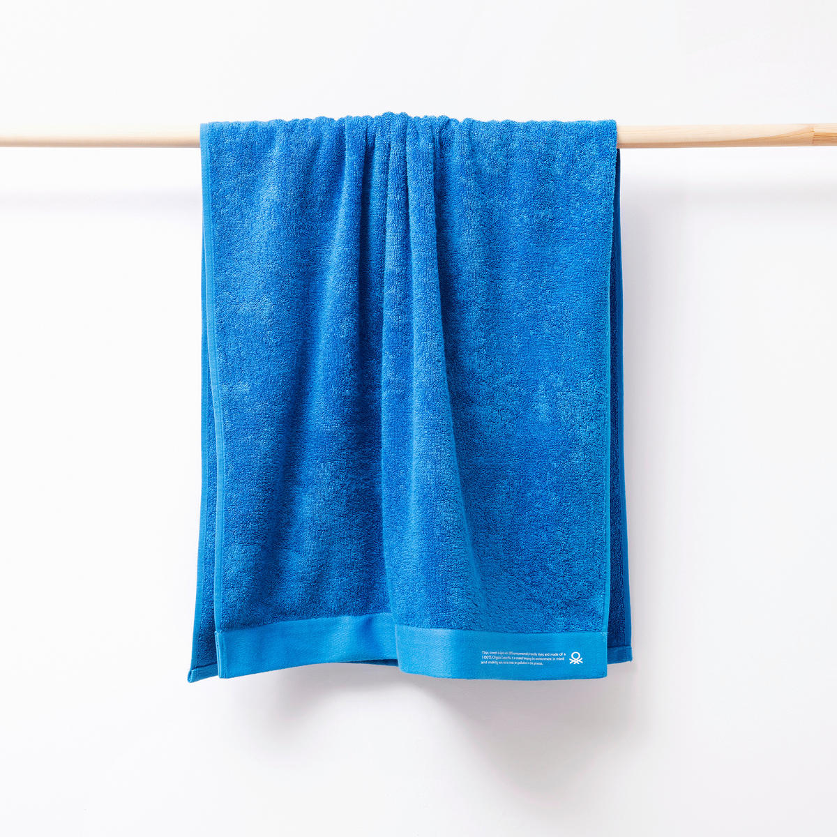 Badetuch blau Baumwolle B/L: ca. 150x90 cm Badetuch 90x150 - blau (150,00/90,00cm) - BENETTON