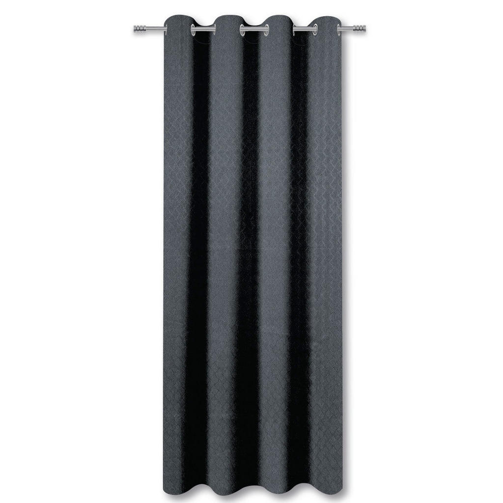 Thumbnail - Verdunklungsvorhang Larius anthrazit B/L: ca. 140x245 cm