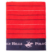 Strandtuch POLO CLUB rot Baumwolle B/L: ca. 90x160 cm POLO CLUB - blau/rot (90,00/160,00cm) - POLO CLUB