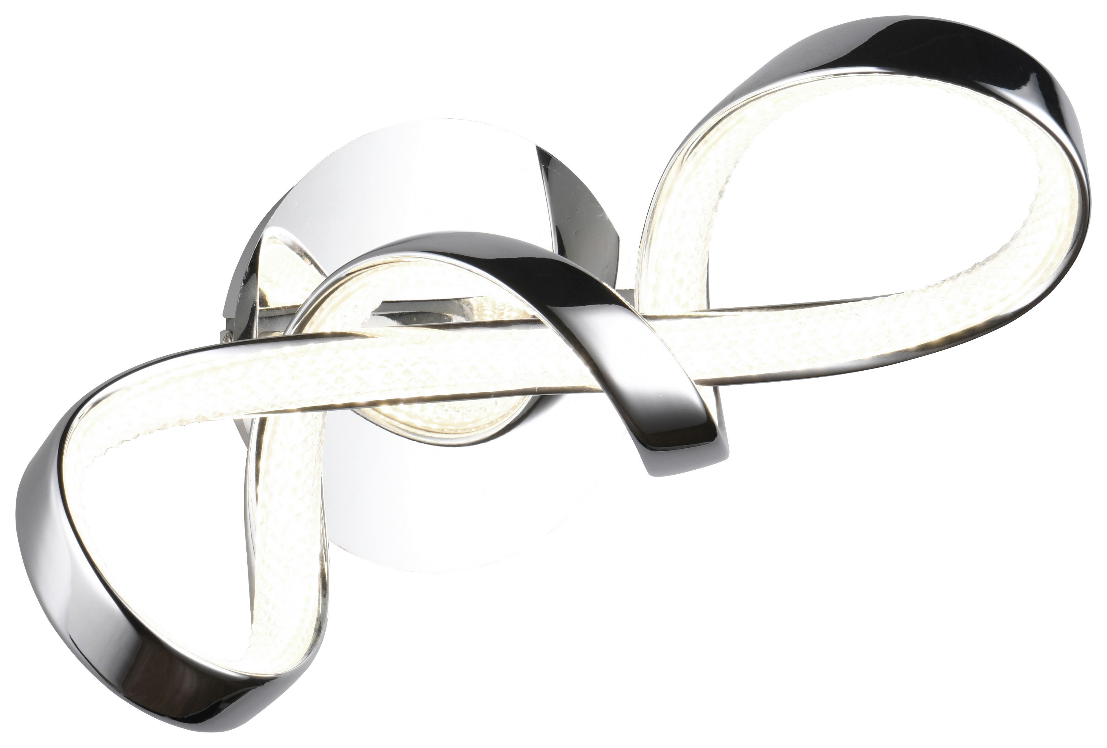 Reality LED-Wandleuchte Padua R27281106 Chrom Metall B/H/T: ca. 22x40x17,5 cm 1 Brennstellen Padua - Chrom (22,00/40,00/17,50cm) - Reality