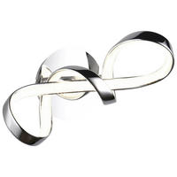 Reality LED-Wandleuchte Padua R27281106 Chrom Metall B/H/T: ca. 22x40x17,5 cm 1 Brennstellen Padua - Chrom (22,00/40,00/17,50cm) - Reality