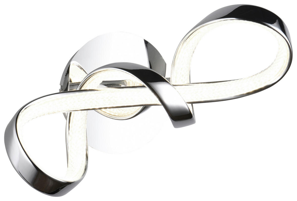 Reality LED-Wandleuchte Padua R27281106 Chrom Metall B/H/T: ca. 22x40x17,5 cm 1 Brennstellen Padua - Chrom (22,00/40,00/17,50cm) - Reality