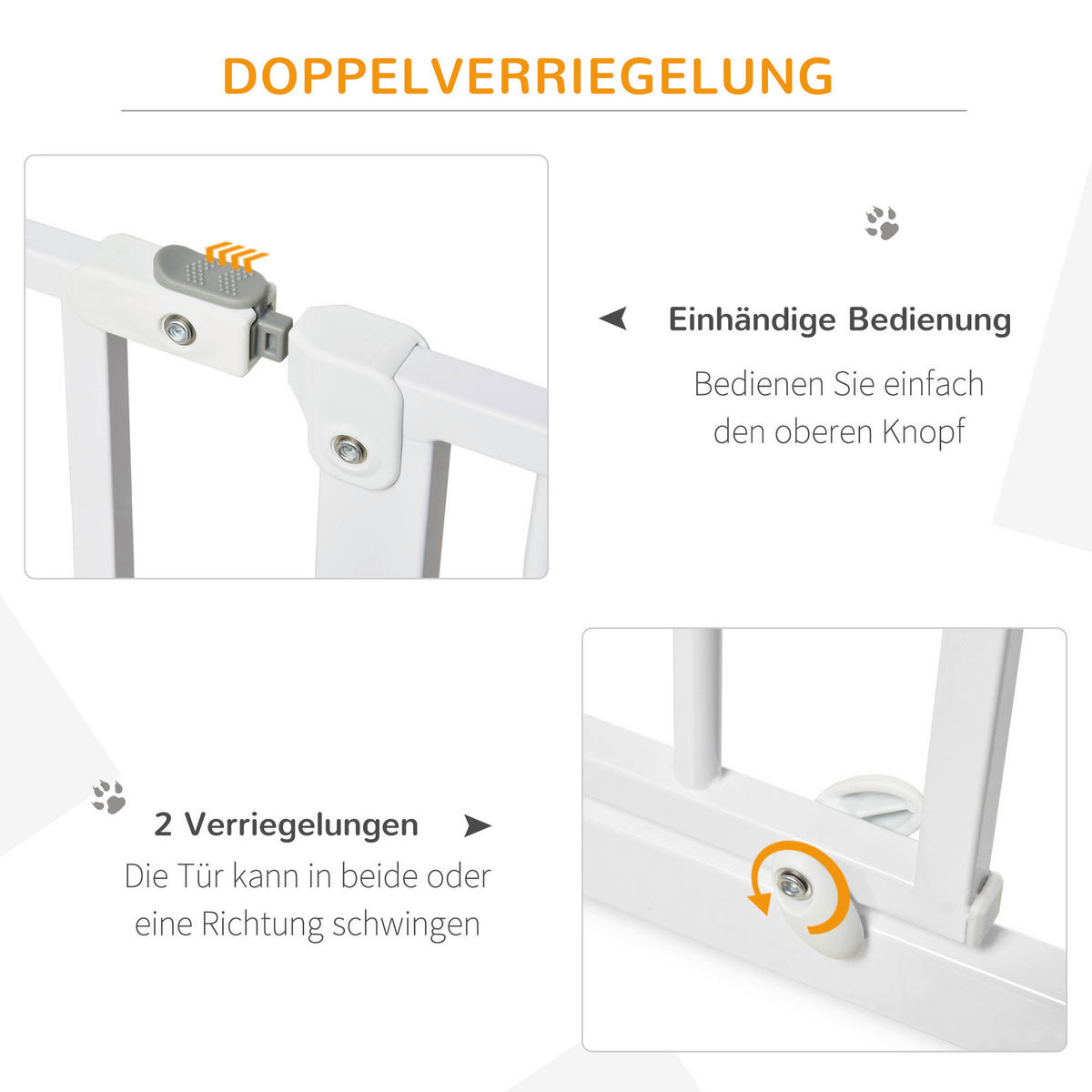 PawHut Tier-Zubehör weiß Kunststoff B/H/L: ca. 4x95x76 cm Schutzgitter - weiß (76,00/4,00/95,00cm) - PawHut