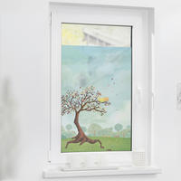 LICHTBLICK Fensterfolie Märchenbaum Baum Märchenbaum bunt B/L: ca. 100x180 cm Märchenbaum - bunt (100,00/180,00cm) - LICHTBLICK