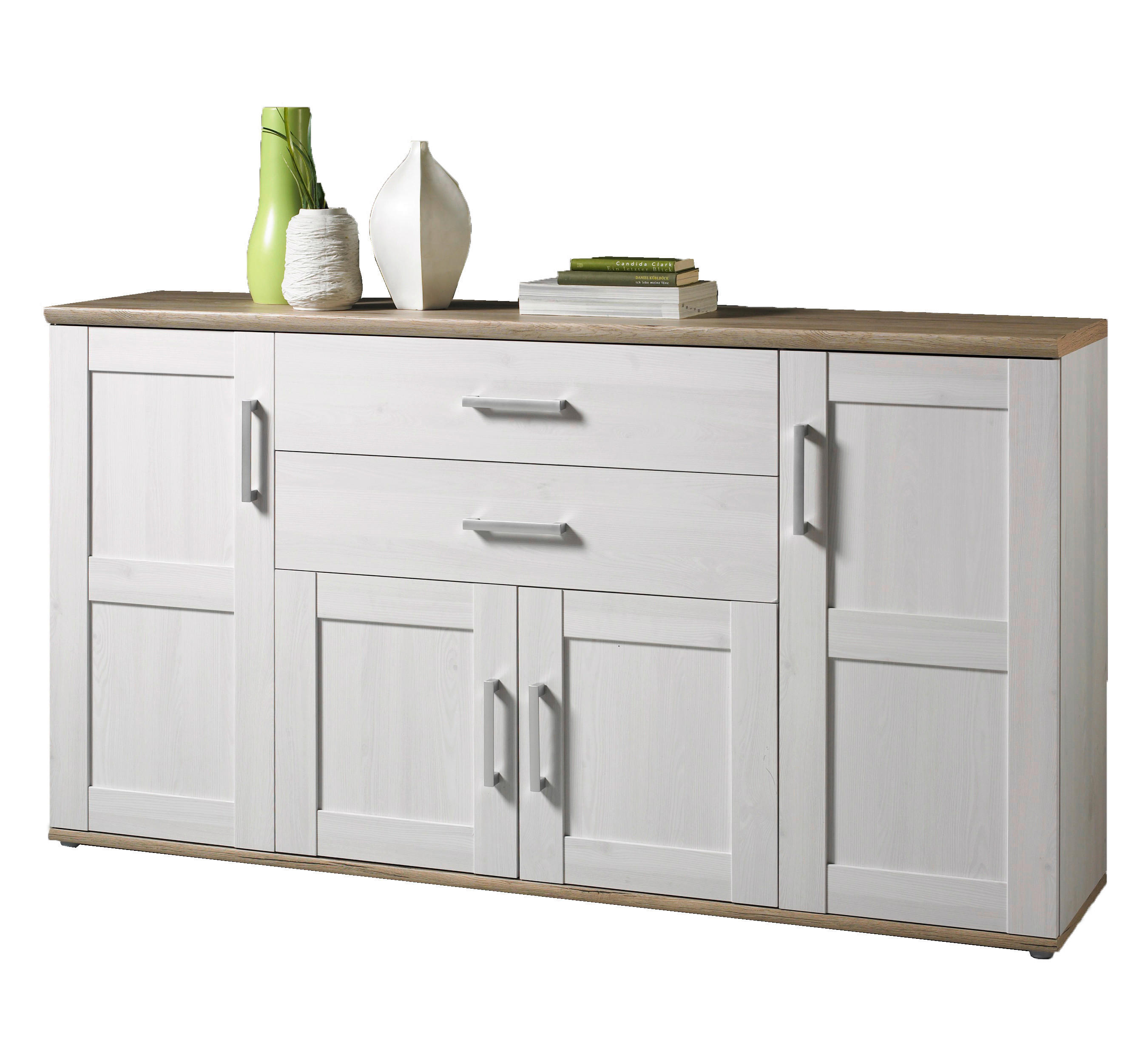 Sideboard Romance Sibiu Lärche Nachbildung San-Remo Nachbildung B/H/T: ca. 186x100x46 cm Romance - (186,00/100,00/46,00cm)