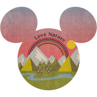 Komar Wandtattoo Mickey Head Summer Hike  Mickey Head Summer Hike B/L: ca. 125x125 cm Mickey Head Summer Hike - (125,00/125,00cm) - Komar