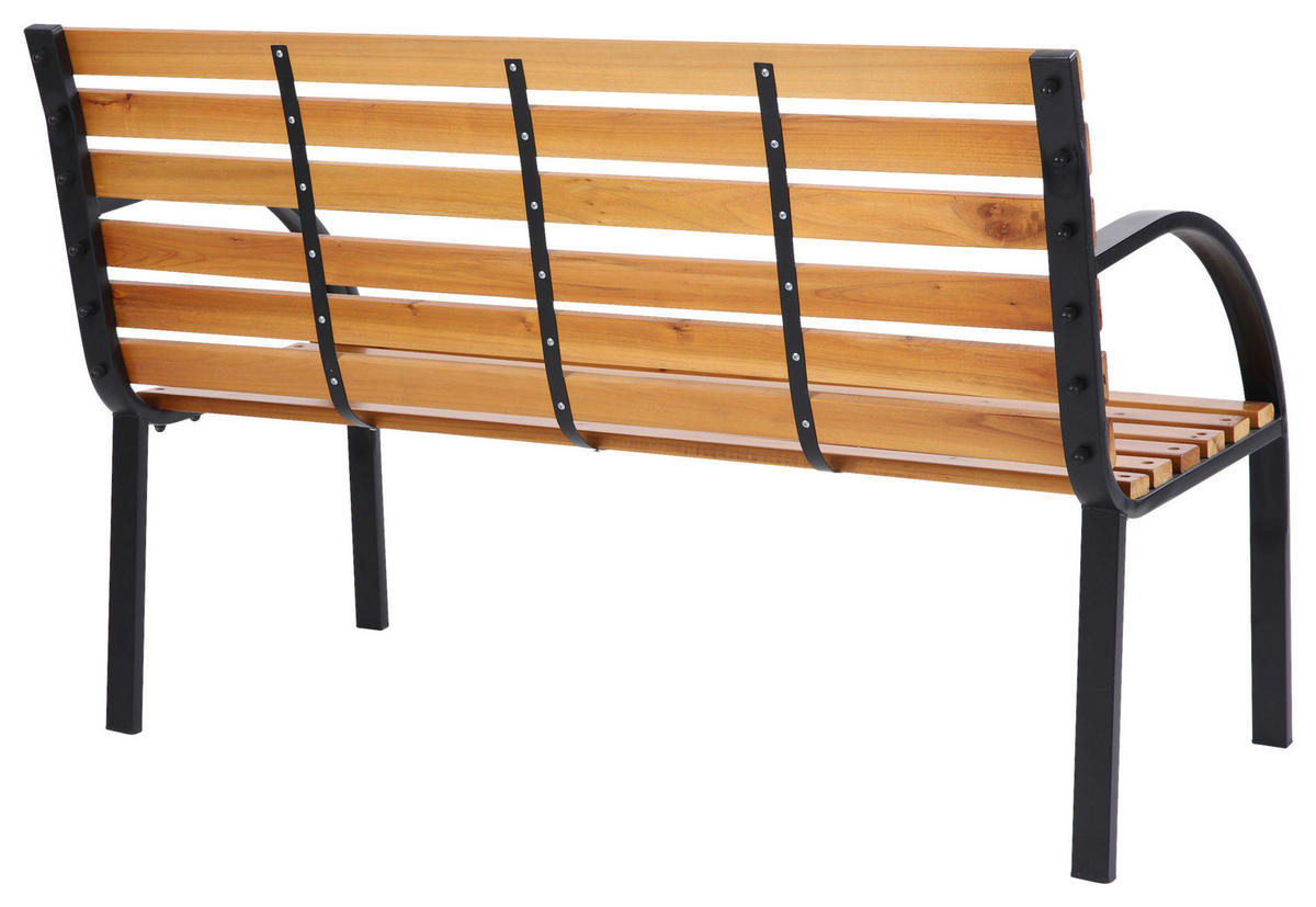 AXI Outdoor Living Gartenbank Otis braun Metall B/H/L: ca. 60x83x122 cm Otis - braun/schwarz (122,00/60,00/83,00cm) - AXI Outdoor Living