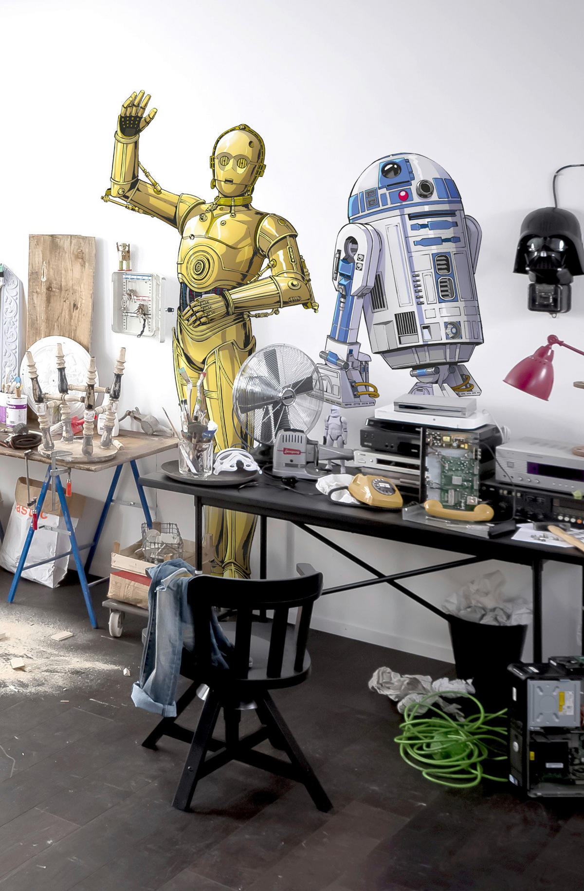 Komar Fototapete Star Wars XXL R2D2 B/L: ca. 127x120 cm Star Wars XXL R2D2 - (127,00/120,00cm) - Komar