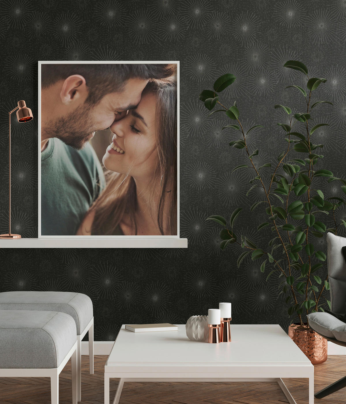 A.S.Création Vliestapete schwarz silber gold B/H/D: ca. 53x1005x8,2 cm Vliestapete - gold/schwarz (8,20/1005,00cm) - A.S.Creation