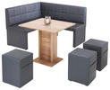 Eckbank Magda grau B/H/T: ca. 140x90x140 cm Magda - grau (140,00/90,00/140,00cm)