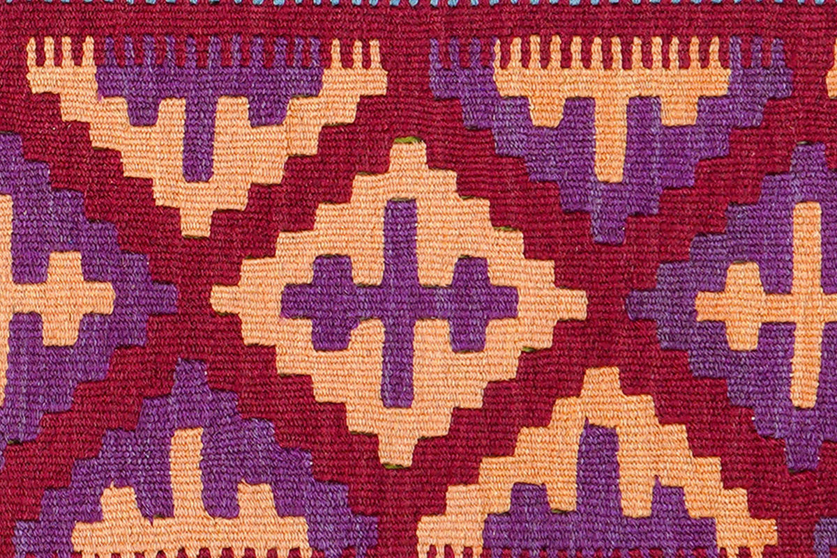 PersaTepp Teppich Kelim Gashgai rot B/H/L: ca. 82x1x127 cm Kelim Gashgai - blau/rot (127,00/82,00/1,00cm) - PersaTepp