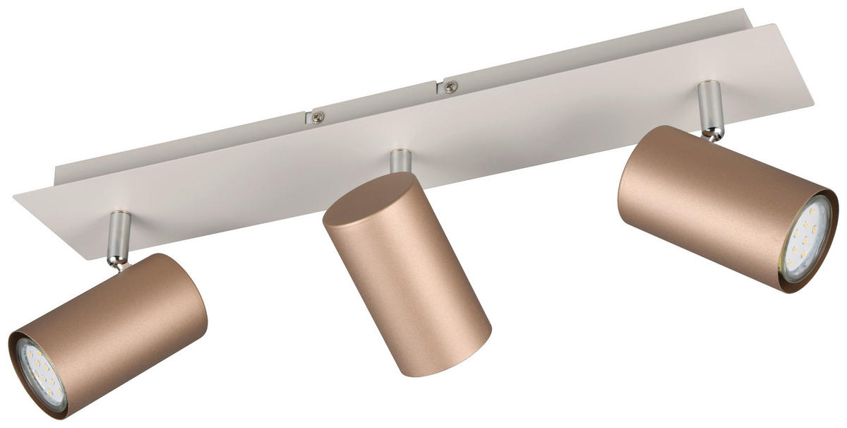 Reality Leuchten Spots kaffee B/H/L: ca. 48x15x9 cm null 3 Brennstellen Spot_Marley_3 - kaffee (9,00/48,00/15,00cm) - Reality Leuchten