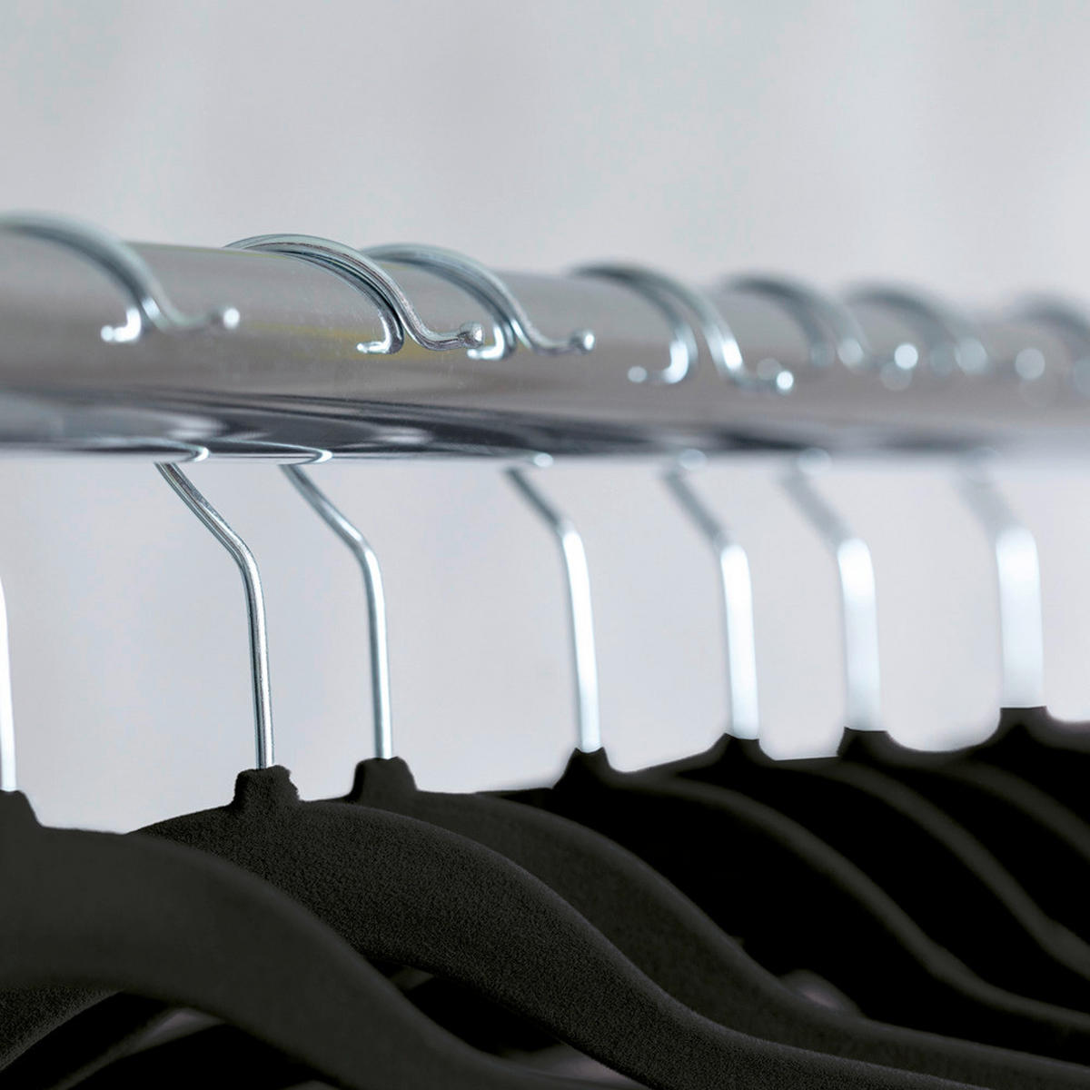 Kesper Kleiderbügel 25tlg. schwarz Kunststoff Kleiderbügel_25tlg. - schwarz (45,00cm) - Kesper