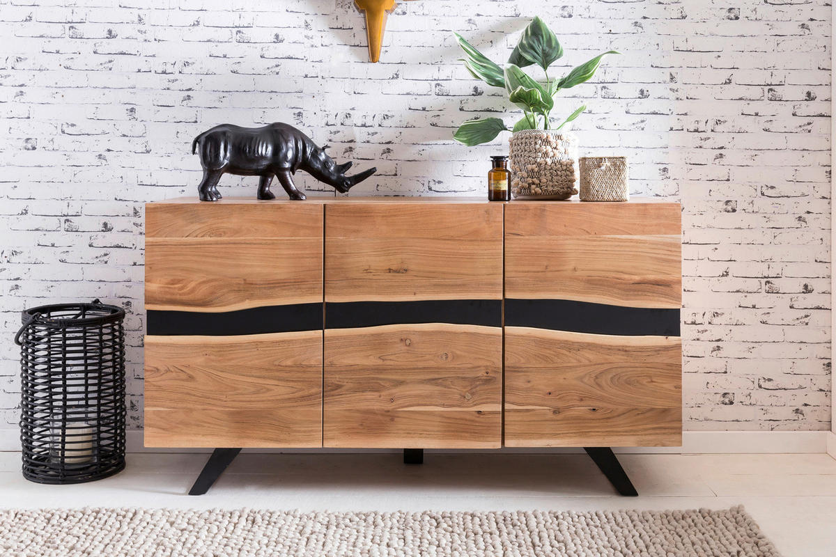 Sideboard B/H/T: ca. 148x85x43 cm Sideboard - (148,00/85,00/43,00cm) - Wohnling