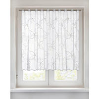 Scheibengardine Kord weiß B/L: ca. 150x90 cm Kord - beige/weiß (150,00/90,00cm) - POCOline