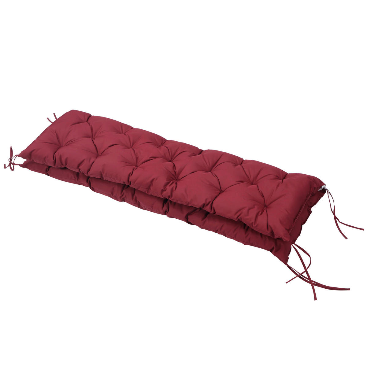 Outsunny Bankauflage rot Polyester B/H/L: ca. 150x8x98 cm Bankauflage - rot (98,00/150,00/8,00cm) - Outsunny