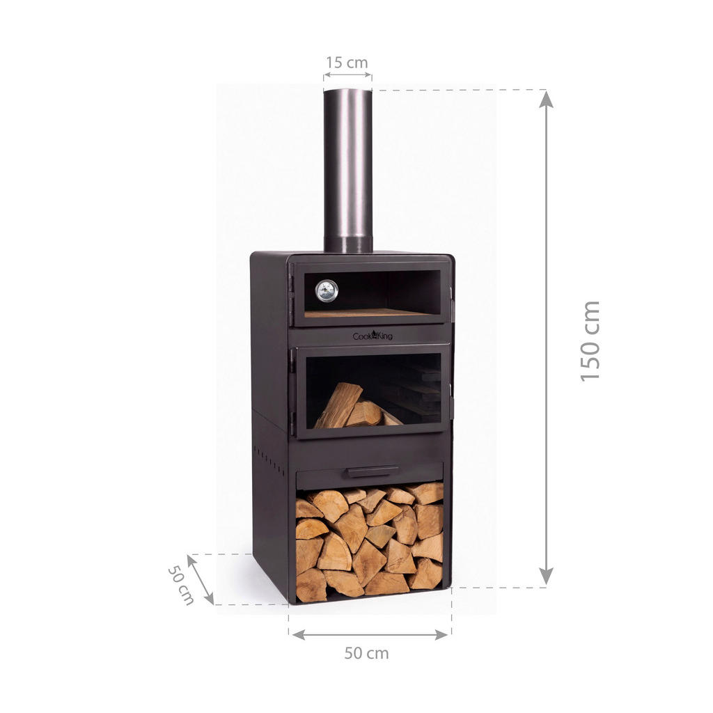 CookKing Terrassenofen Vento Plus schwar... CookKing Terrassenofen Vento Plus schwar...