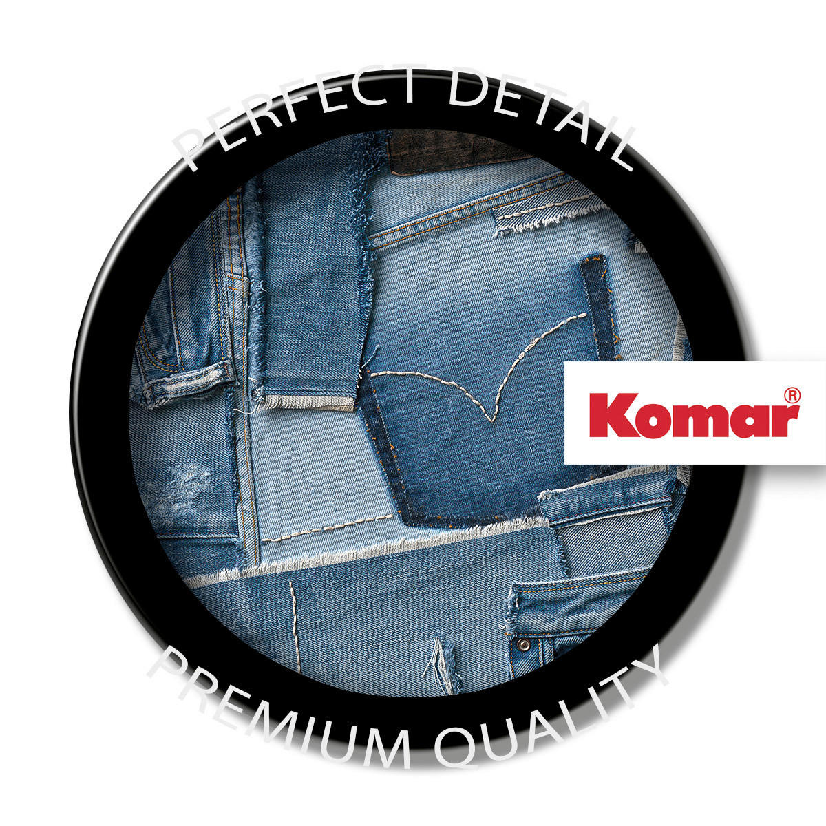 Komar Fototapete Jeans B/L: ca. 368x254 cm Jeans - (368,00/254,00cm) - Komar