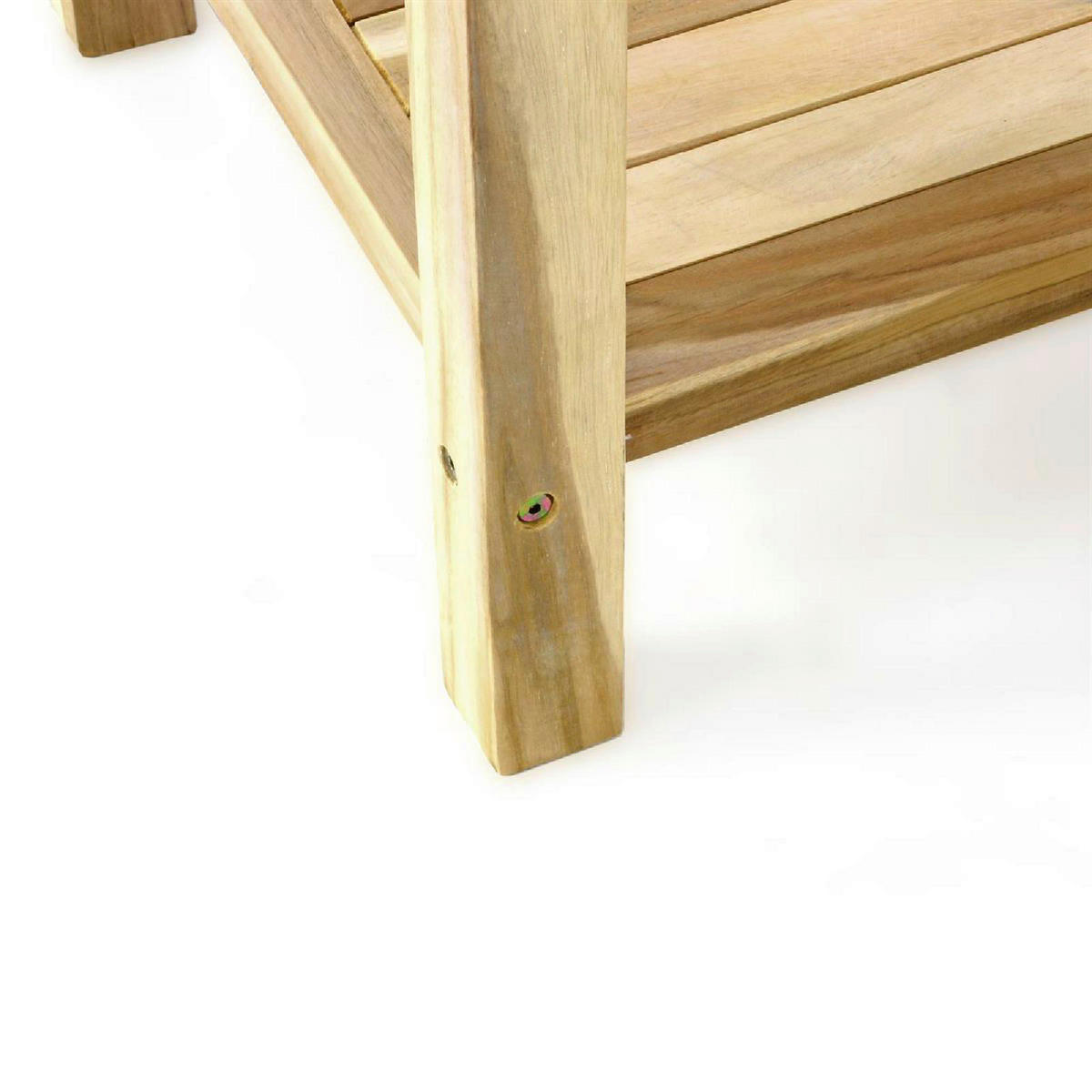 VCM Beistelltisch natur Holz B/H/T: ca. 50x50x50 cm Beistelltisch - natur (50,00/50,00/50,00cm) - VCM