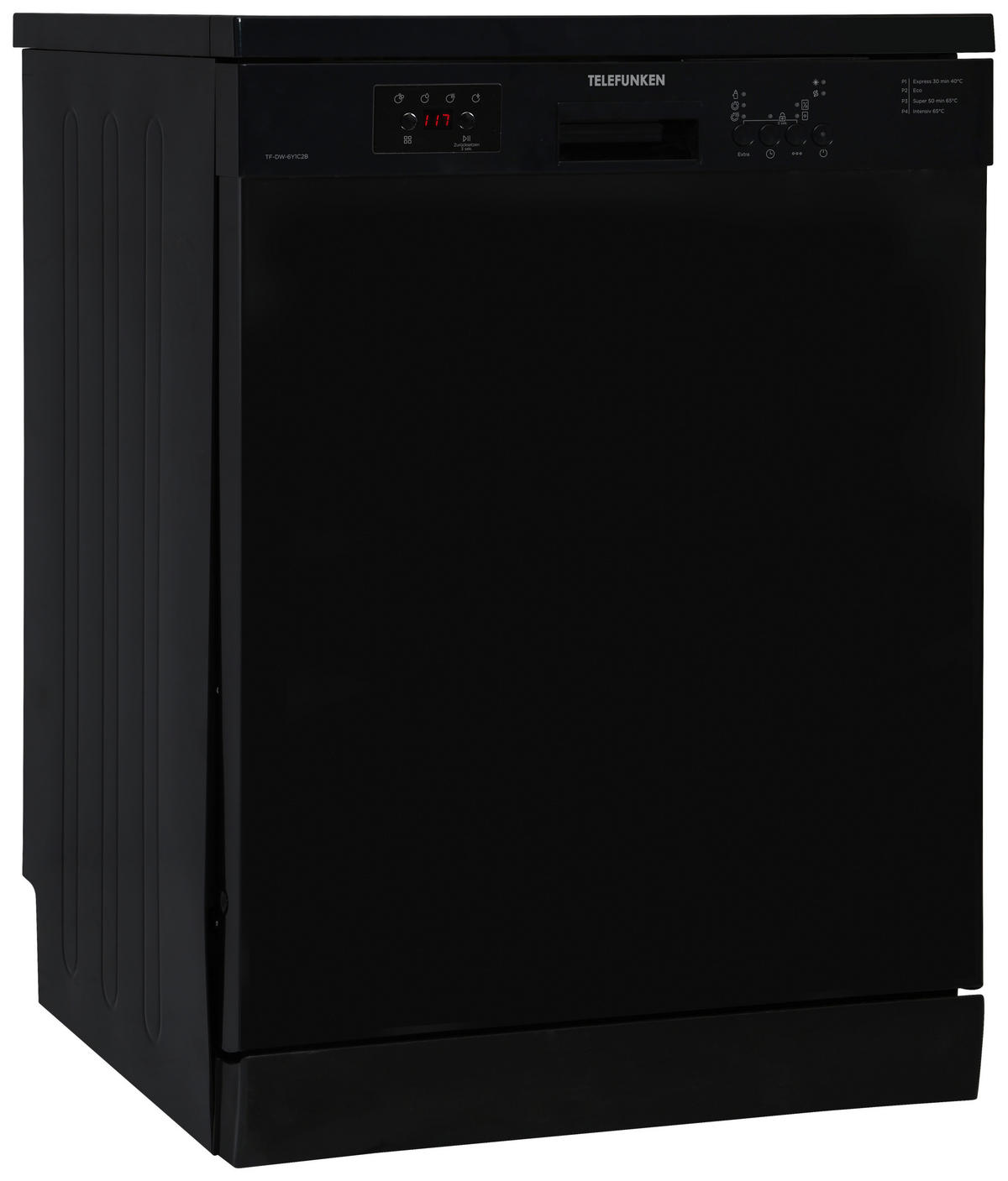 TELEFUNKEN Geschirrspüler TF-DW-6Y1C2B schwarz B/H/T: ca. 60x85x60 cm TF-DW-6Y1C2B - schwarz (60,00/85,00/60,00cm) - TELEFUNKEN