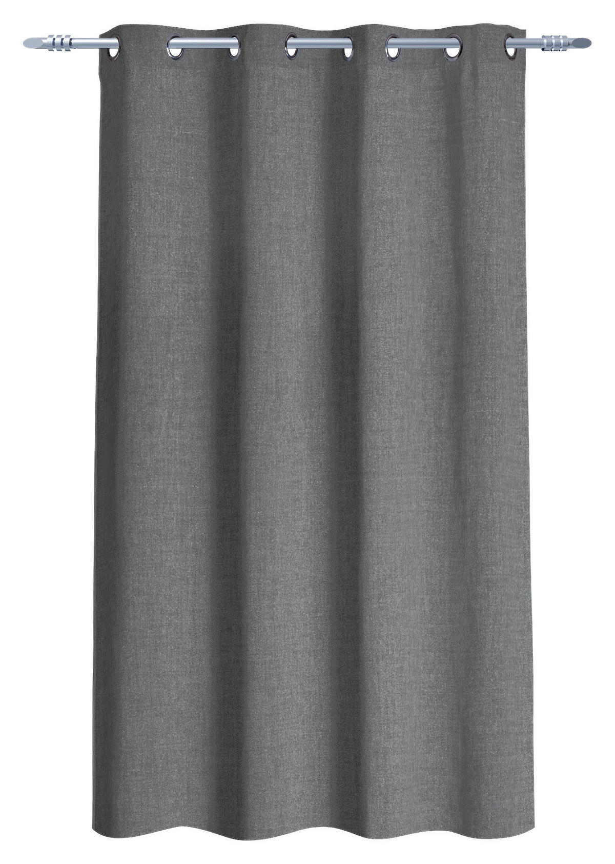 POCOline Ösenvorhang Cleo anthrazit B/L: ca. 140x175 cm Cleo - anthrazit (140,00/175,00cm) - POCOline