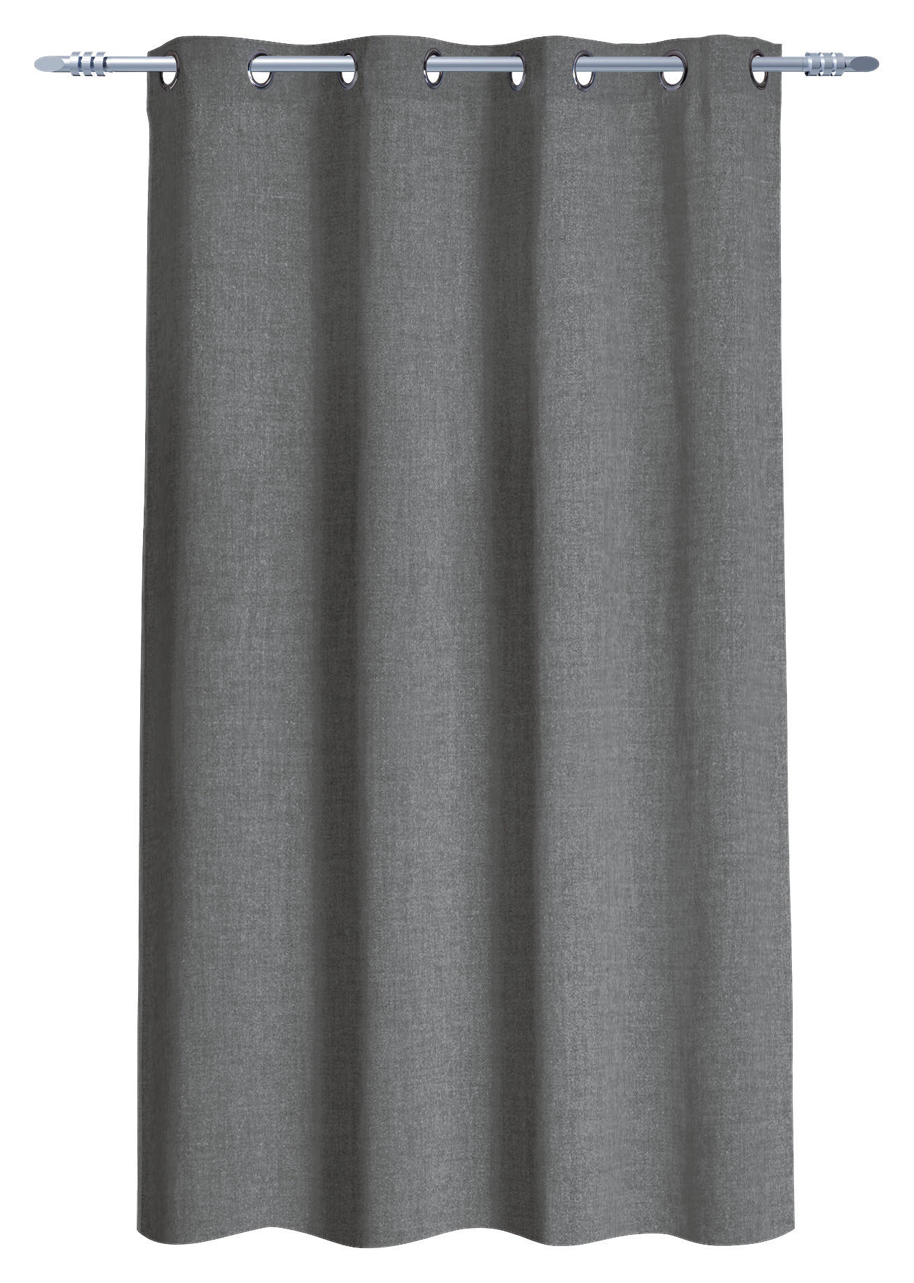 Thumbnail - POCOline Ösenvorhang Cleo anthrazit B/L: ca. 140x175 cm
