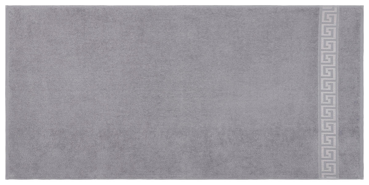 Duschtuch Mäander Mäander - silber (80,00/160,00cm)