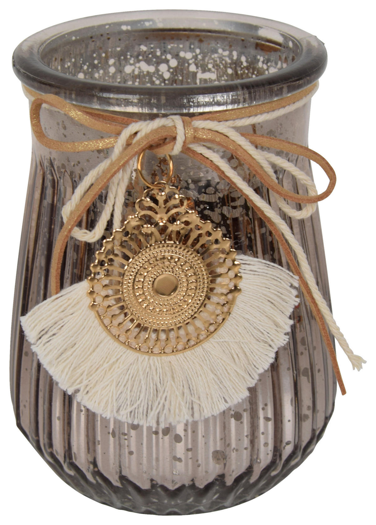 Windlicht gold Glas Windlicht - gold