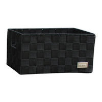 POCOline Aufbewahrungskorb schwarz Nylon B/H/L: ca. 14x18x28 cm Korb_Nina_S schwarz - schwarz (28,00/14,00/18,00cm) - POCOline