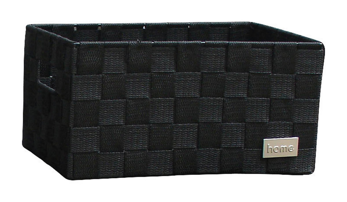 POCOline Aufbewahrungskorb schwarz Nylon B/H/L: ca. 14x18x28 cm Korb_Nina_S schwarz - schwarz (28,00/14,00/18,00cm) - POCOline
