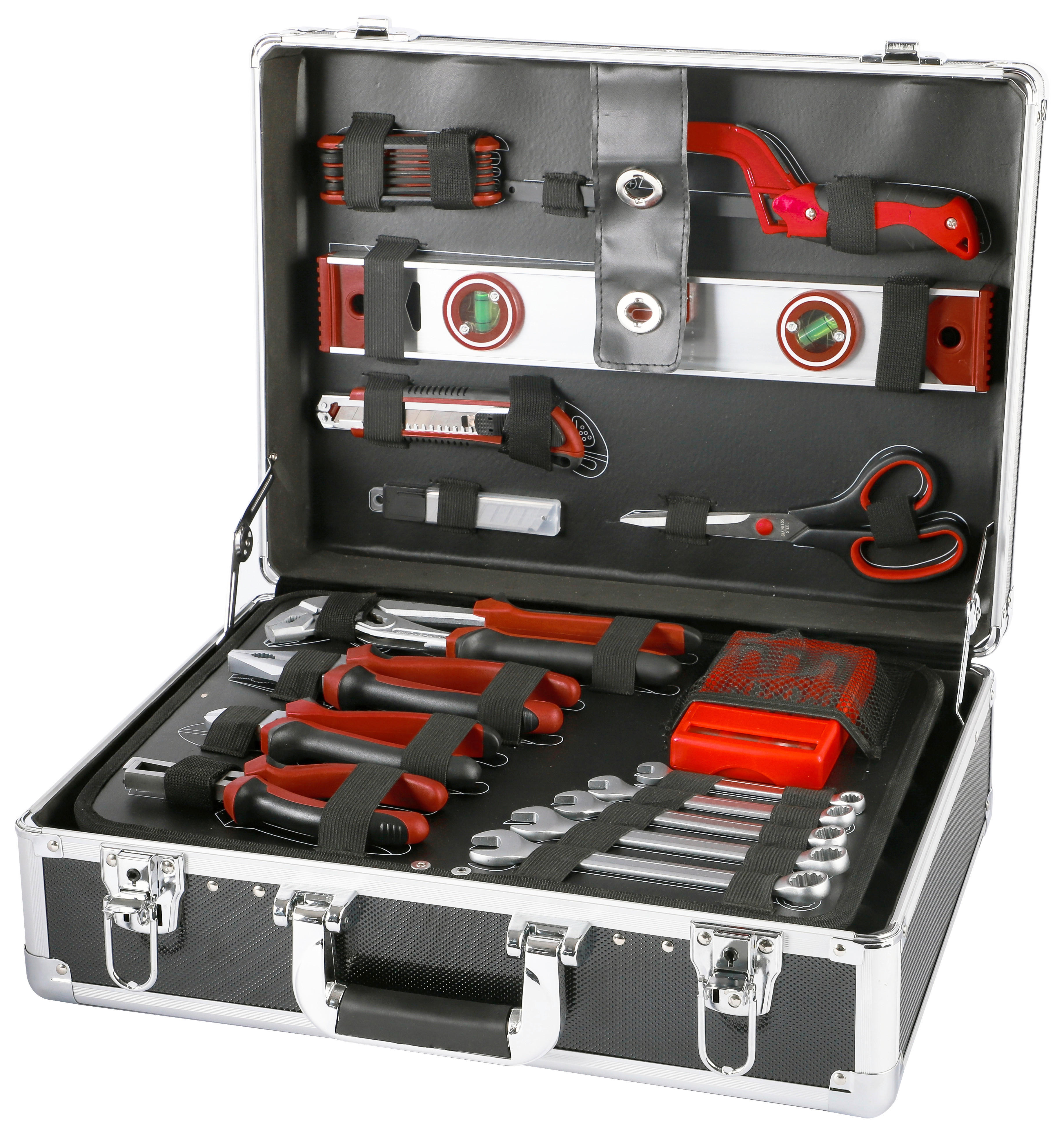 Werkzeugkoffer B/H/T: ca. 45,5x17x35 cm 128 tlg. Werkzeugkoffer_128tlg. - (45,50/17,00/35,00cm)