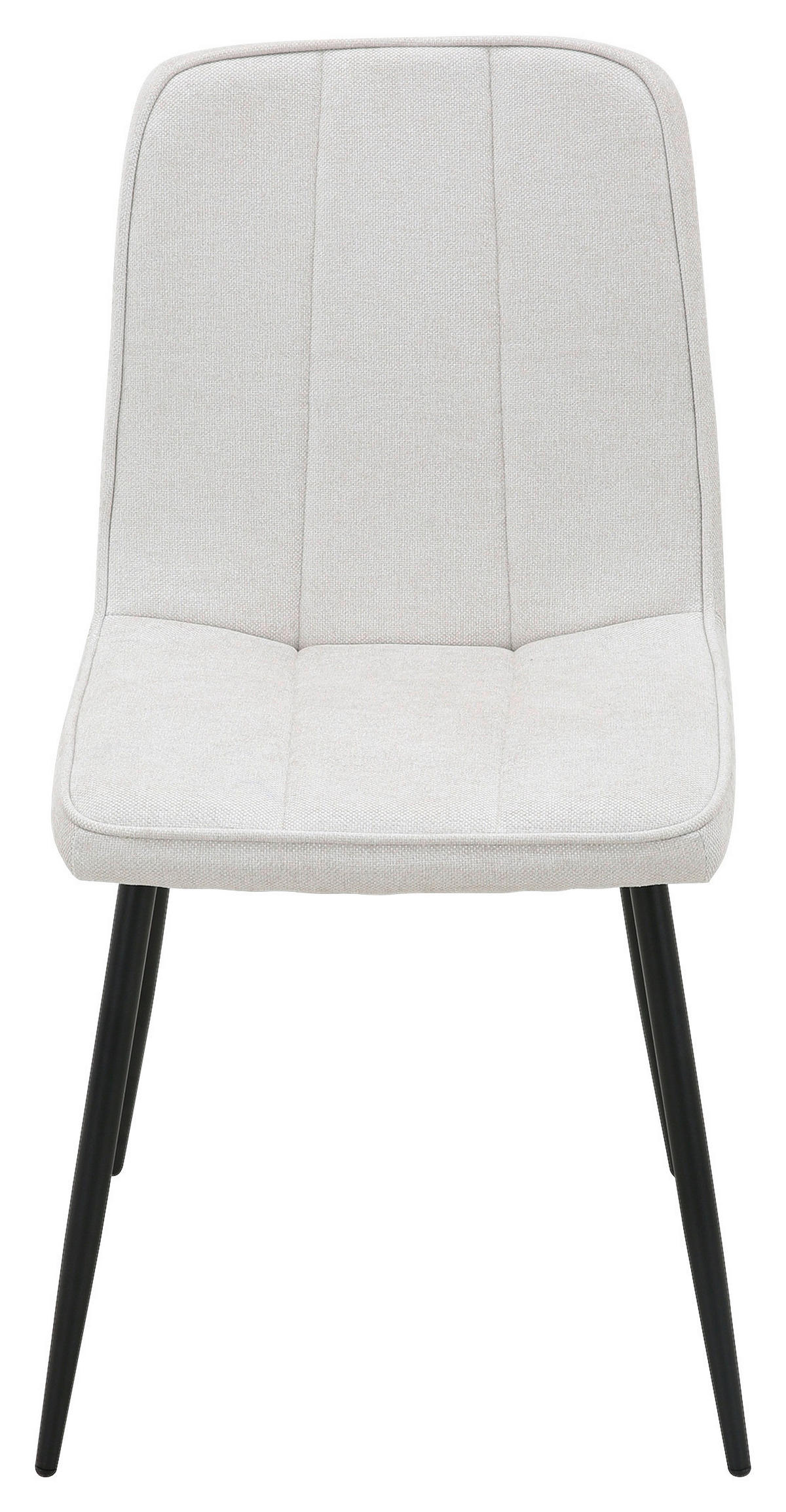 Stuhl KIM beige Webstoff B/T: ca. 45x87 cm KIM - beige/schwarz (45,00/87,00cm)