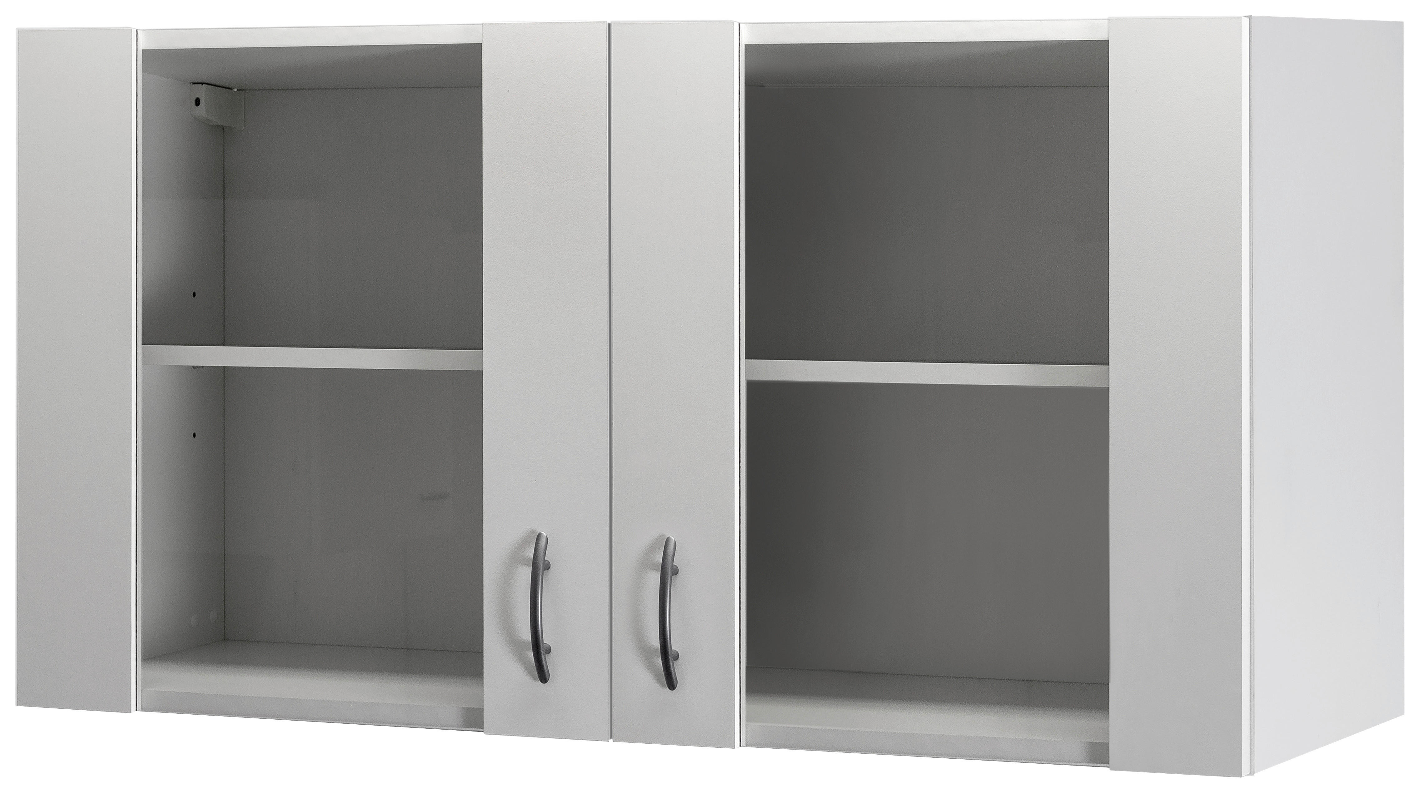 Flex-Well Glashängeschrank Wito weiß B/H/T: ca. 100x54,8x32 cm Wito - weiß/Edelstahl (100,00/54,80/32,00cm) - Flex-Well